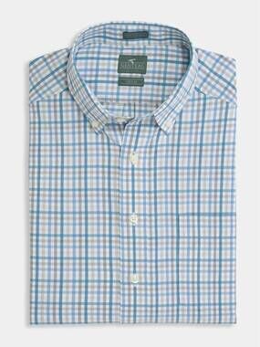 NEW GENTEAL men's eldredge litetec sport shirt in oslo gray